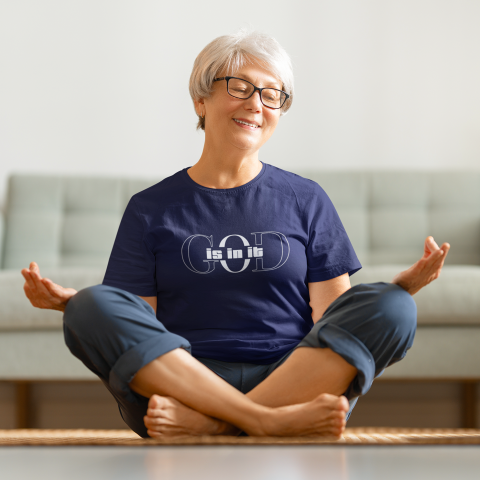 God is it, Women's Cotton Tee, Faith-Based T-Shirt, Casual Everyday Wear, Graphic Tee for Women, Spiritual Gift, Comfortable Outfit