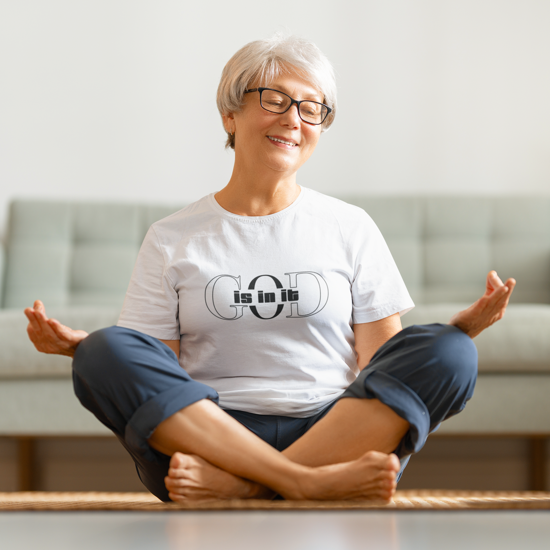 Women's Cotton Tee, Faith-Based T-Shirt, Casual Everyday Wear, Graphic Tee for Women, Spiritual Gift, Comfortable Outfit