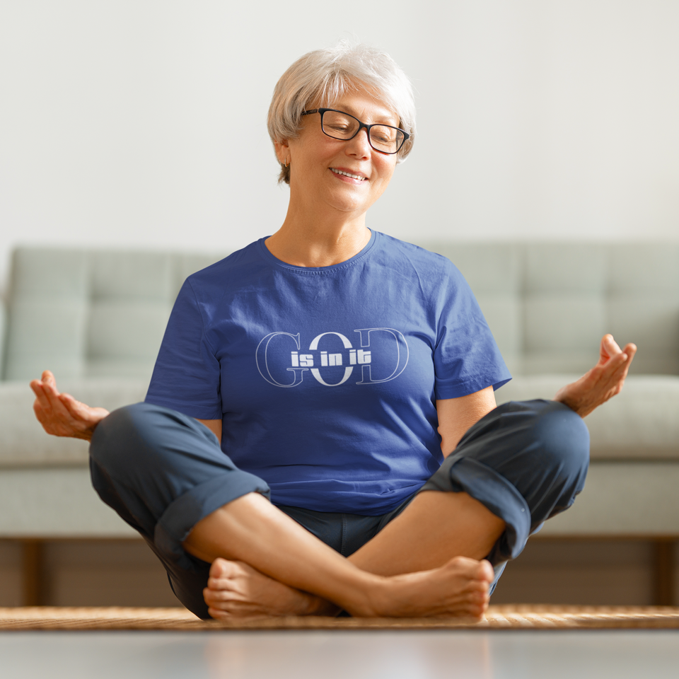 God is it, Women's Cotton Tee, Faith-Based T-Shirt, Casual Everyday Wear, Graphic Tee for Women, Spiritual Gift, Comfortable Outfit