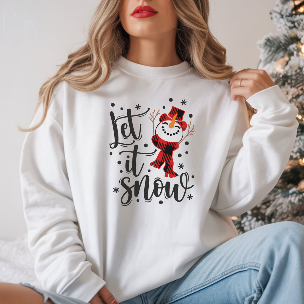 Let It Snow Sweatshirt for Cozy Winter Fun