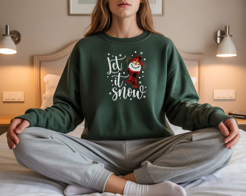 Let It Snow Sweatshirt for Cozy Winter Fun