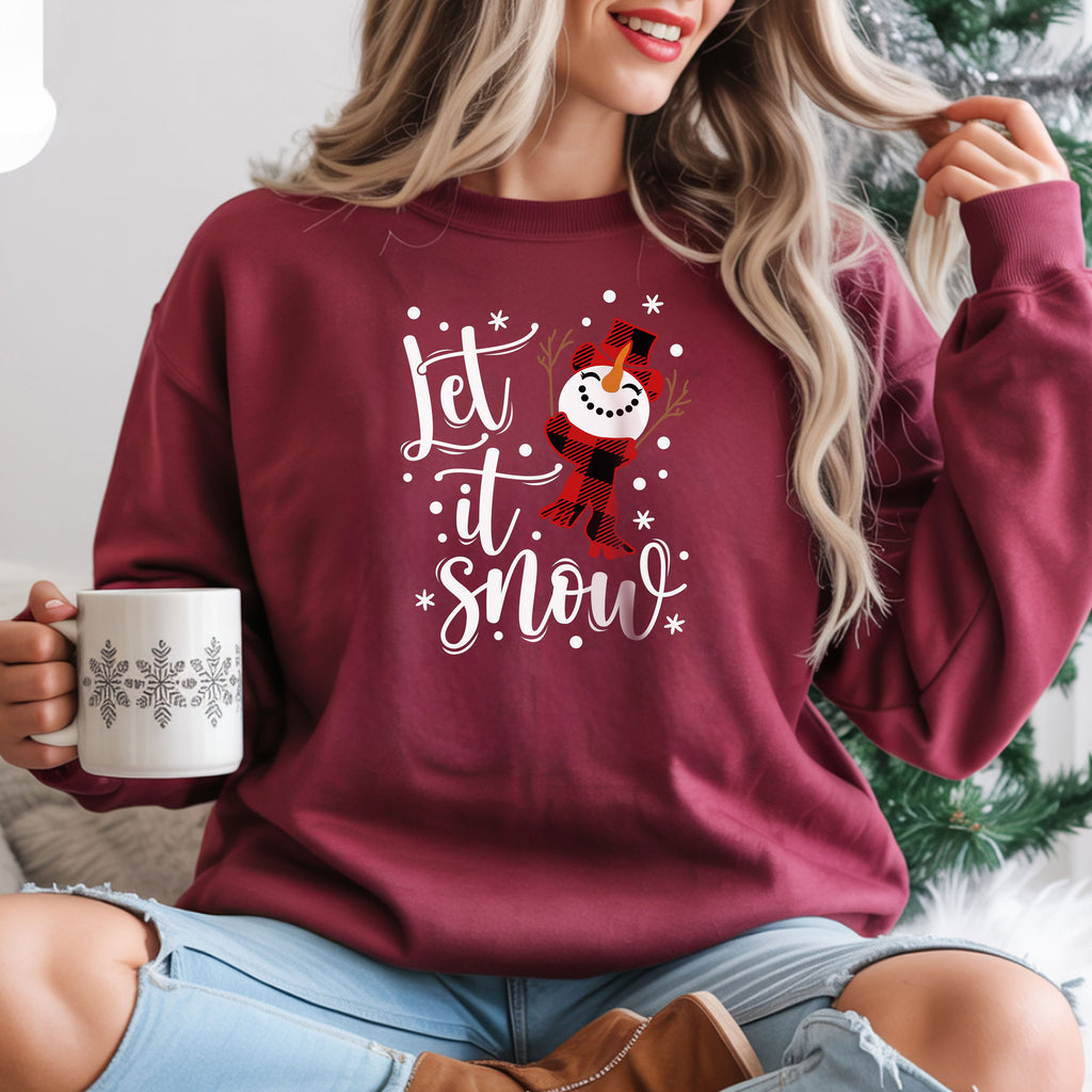 Let It Snow Sweatshirt for Cozy Winter Fun