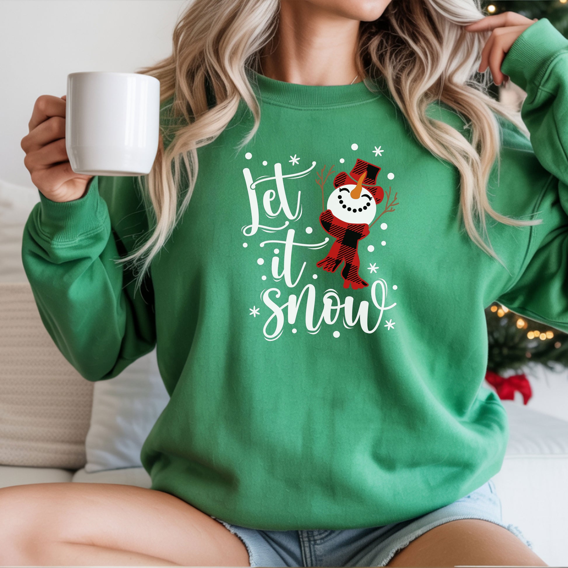 Let It Snow Sweatshirt for Cozy Winter Fun