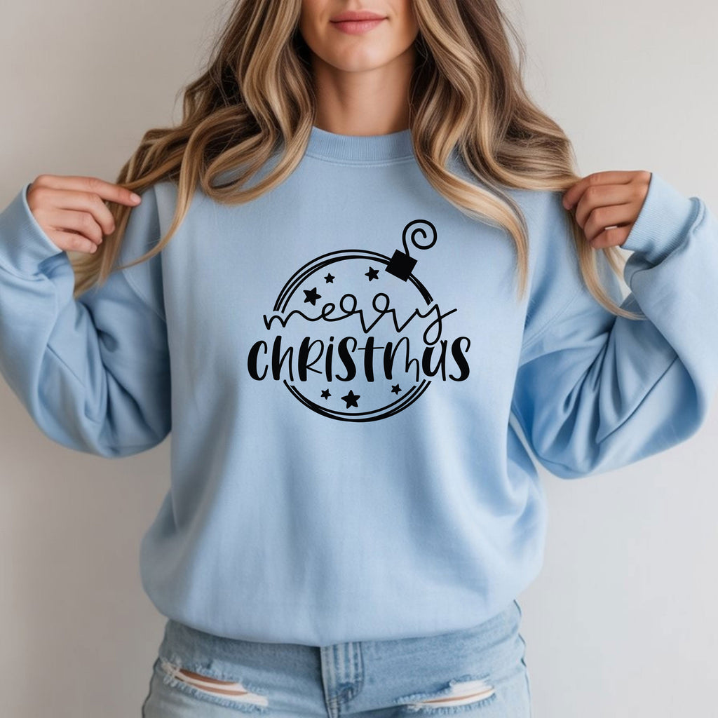 Merry Christmas Crewneck Sweatshirt - Holiday Graphic