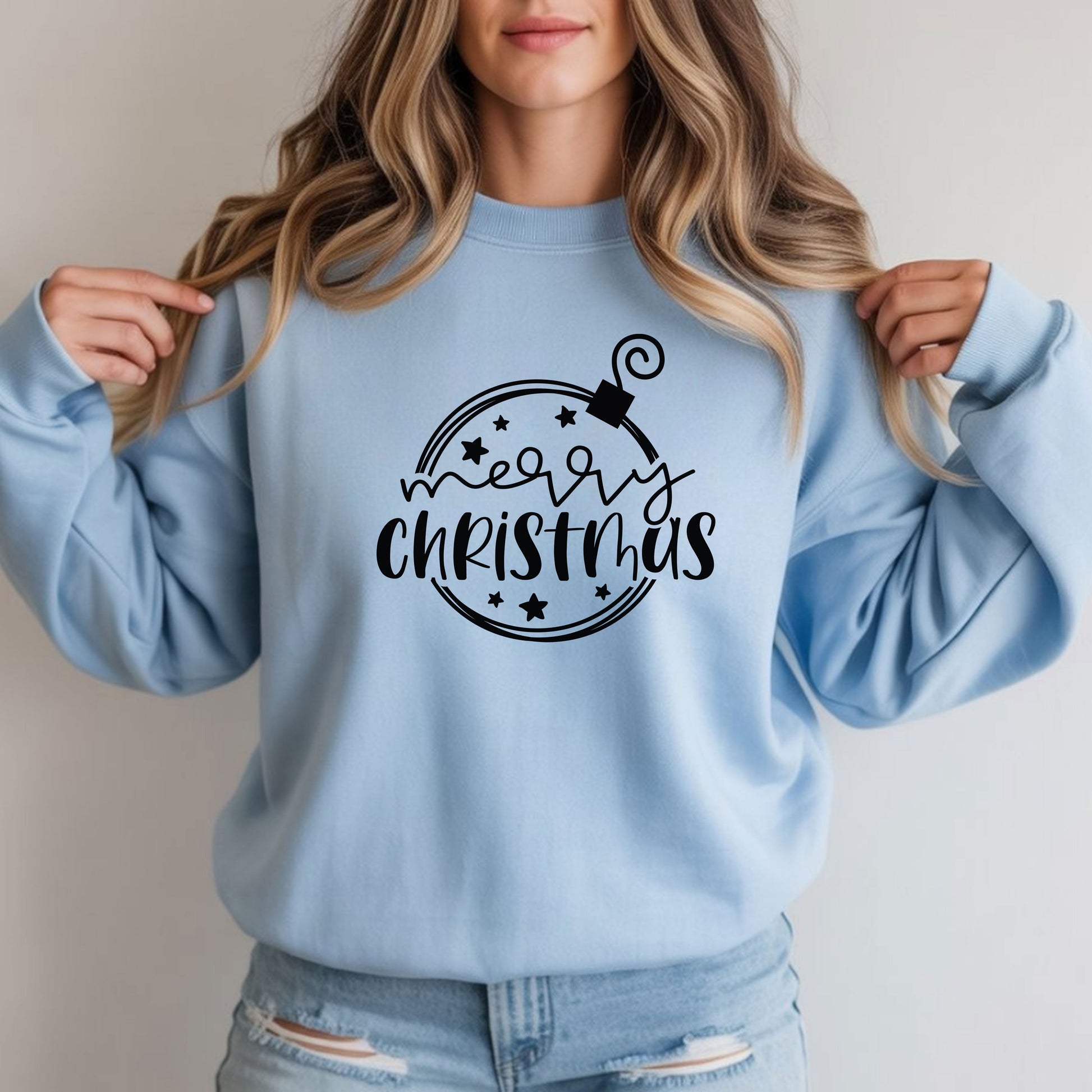 Merry Christmas Crewneck Sweatshirt - Holiday Graphic