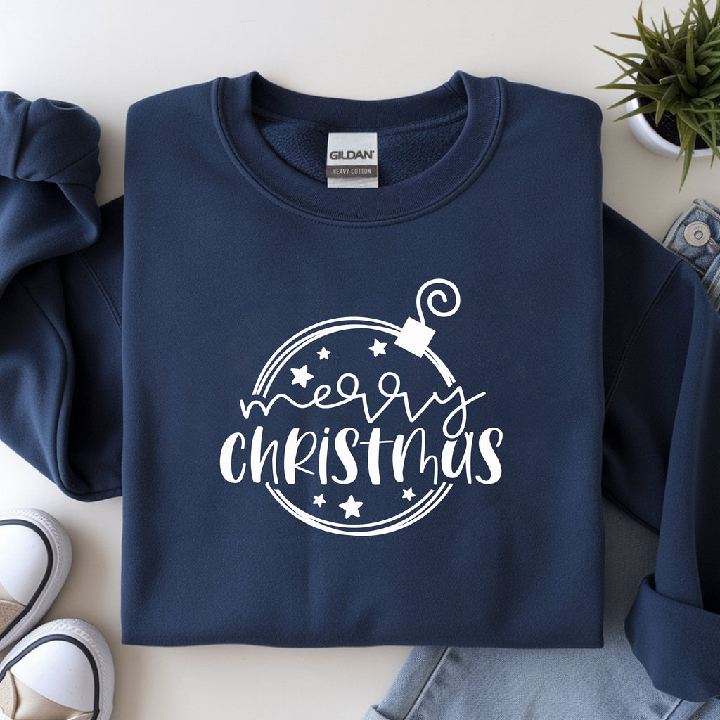 Merry Christmas Crewneck Sweatshirt - Holiday Graphic