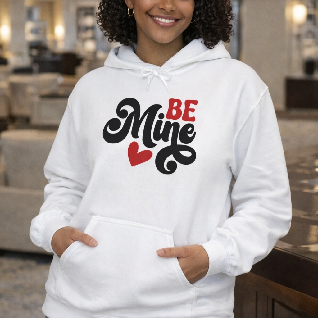 Be Mine Hoodie — Valentine's Day Love Graphic Pullover