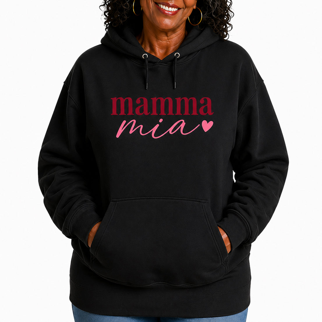 Mother's Day Hoodie— Retro Script "Mama" Mother's Day Sweatshirt Gift