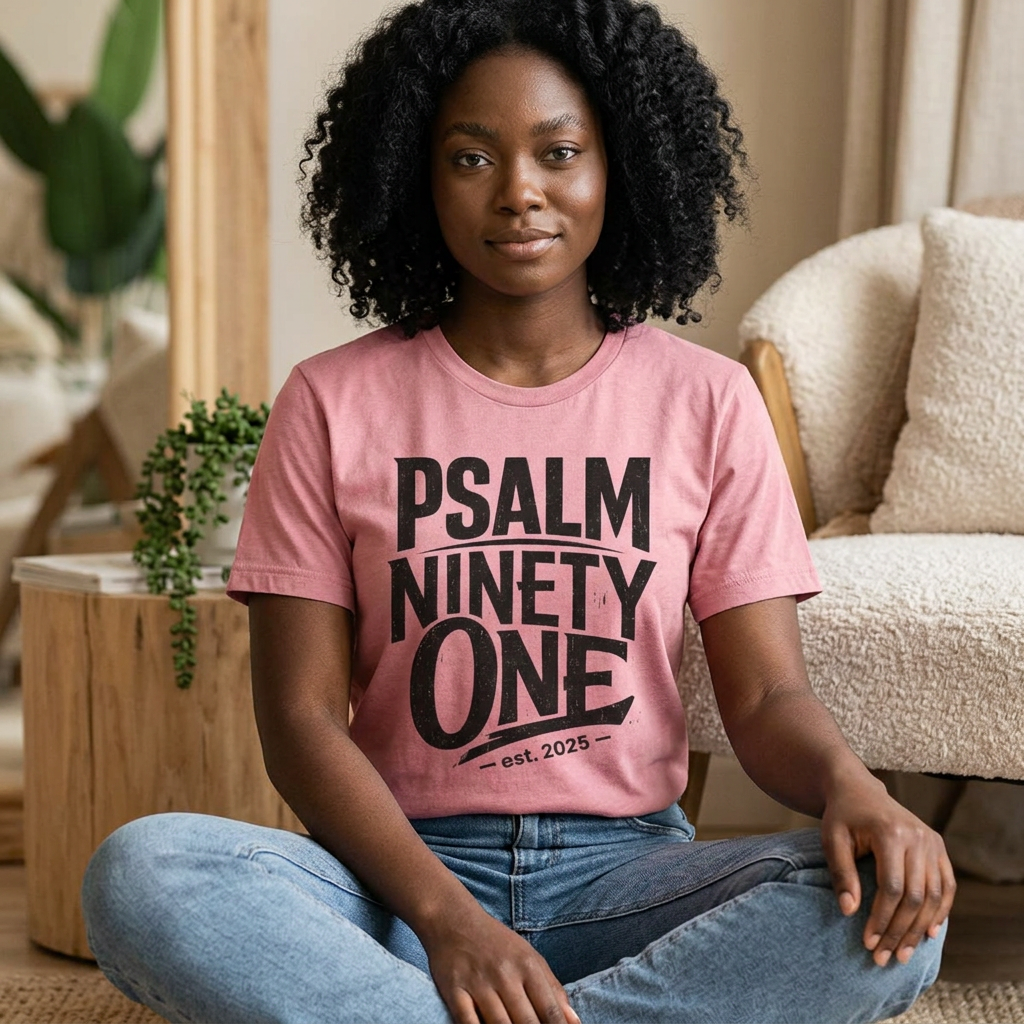 Psalm Ninety One unisex T‑Shirt – Scriptural Faith Tee (Est. 2025)