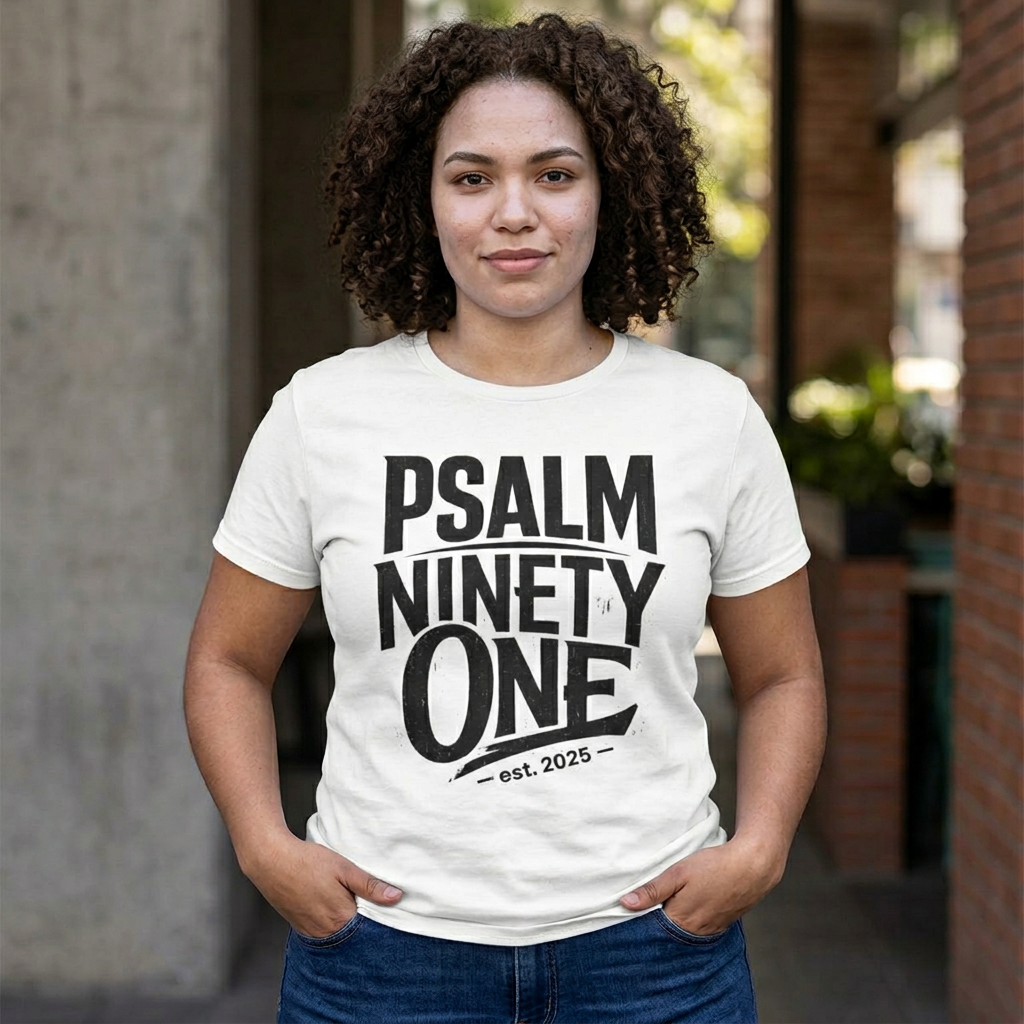 Psalm Ninety One unisex T‑Shirt – Scriptural Faith Tee (Est. 2025)