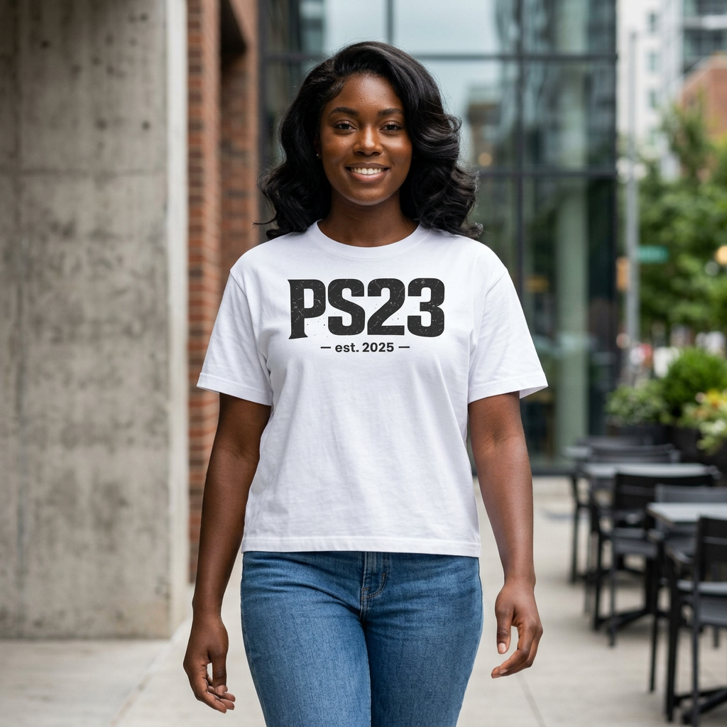 Psalm 23 Women's Boxy Tee — Inspirational Faith Graphic Shirt