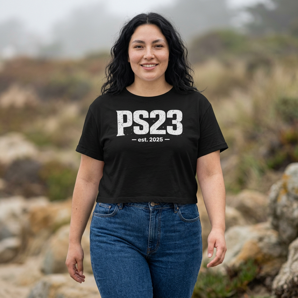 Psalm 23 Women's Boxy Tee — Inspirational Faith Graphic Shirt