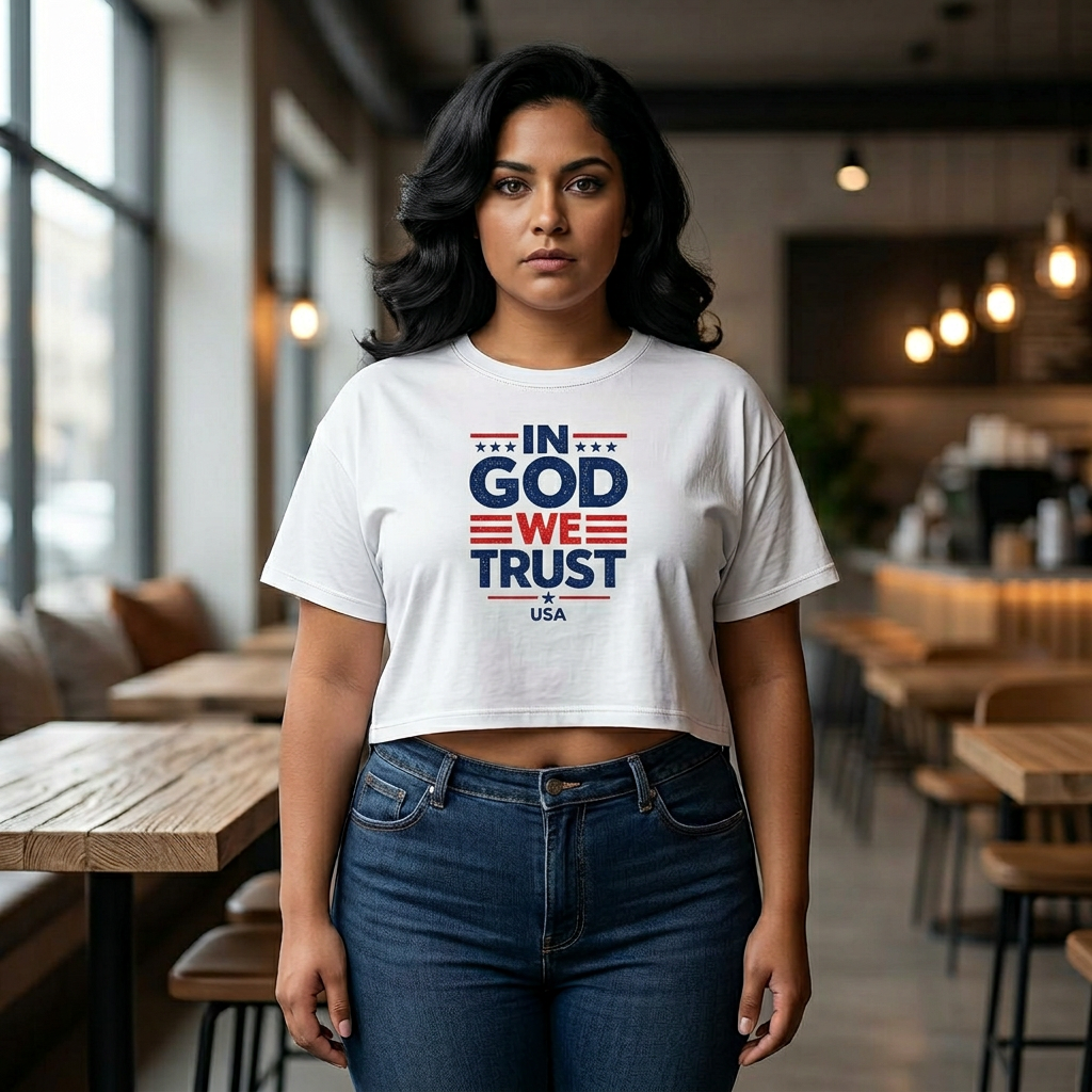 In God We Trust 4th of July Women's Boxy Tee