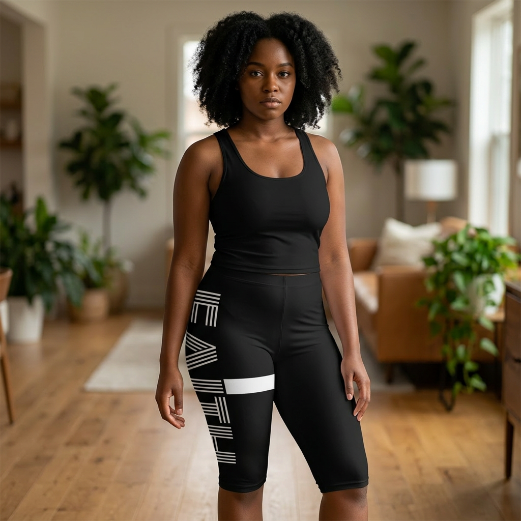 Faith Women's Capri Leggings — Spiritual Script All-Over Print