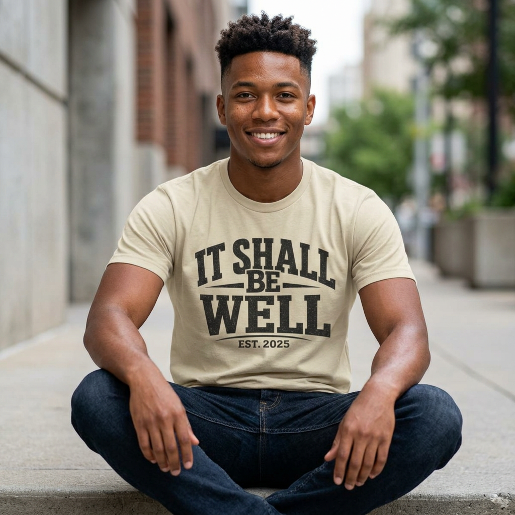 It Shall Be Well Tee — Inspirational Graphic Unisex T‑Shirt (Est. 2025)