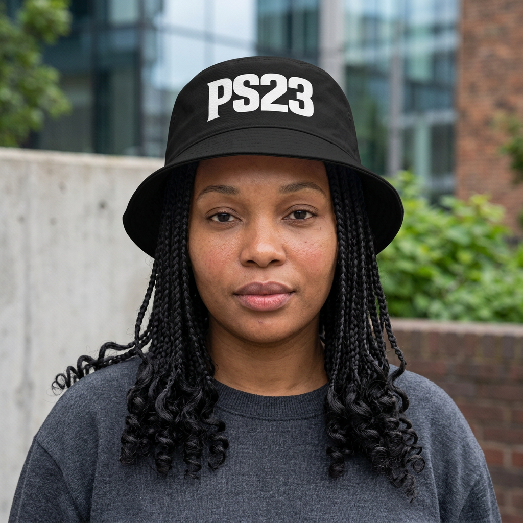 PS23, Psalm 23 Bucket Hat — Retro Streetwear Logo Hat