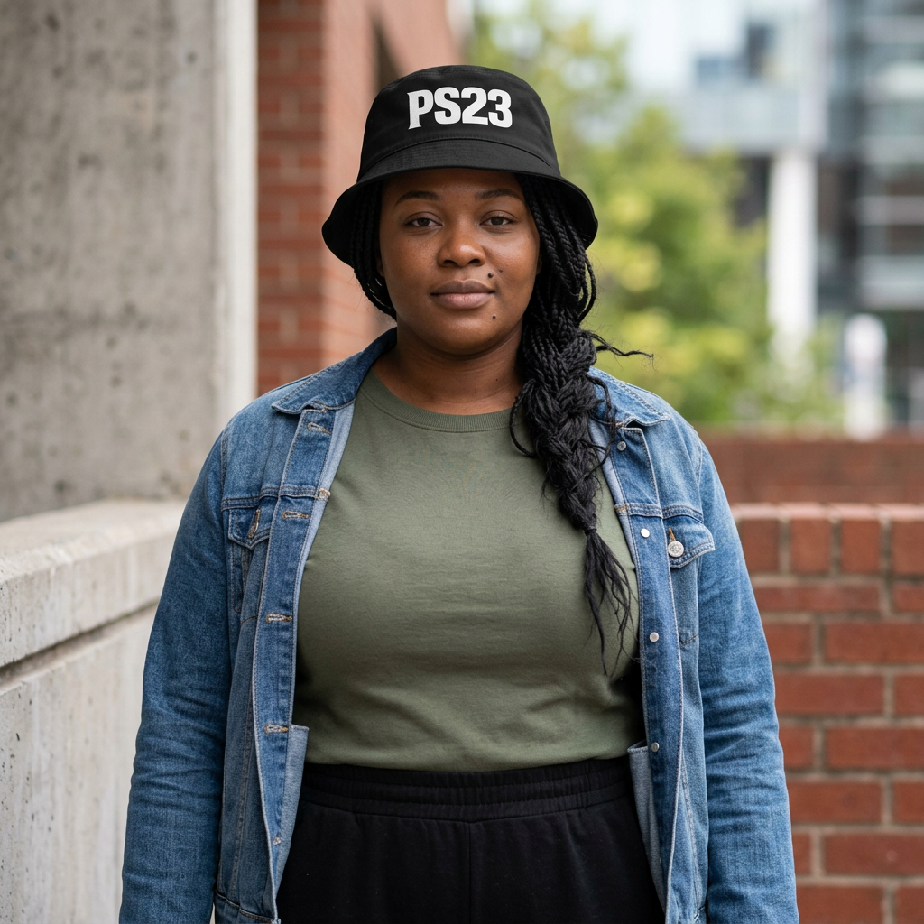 PS23, Psalm 23 Bucket Hat — Retro Streetwear Logo Hat