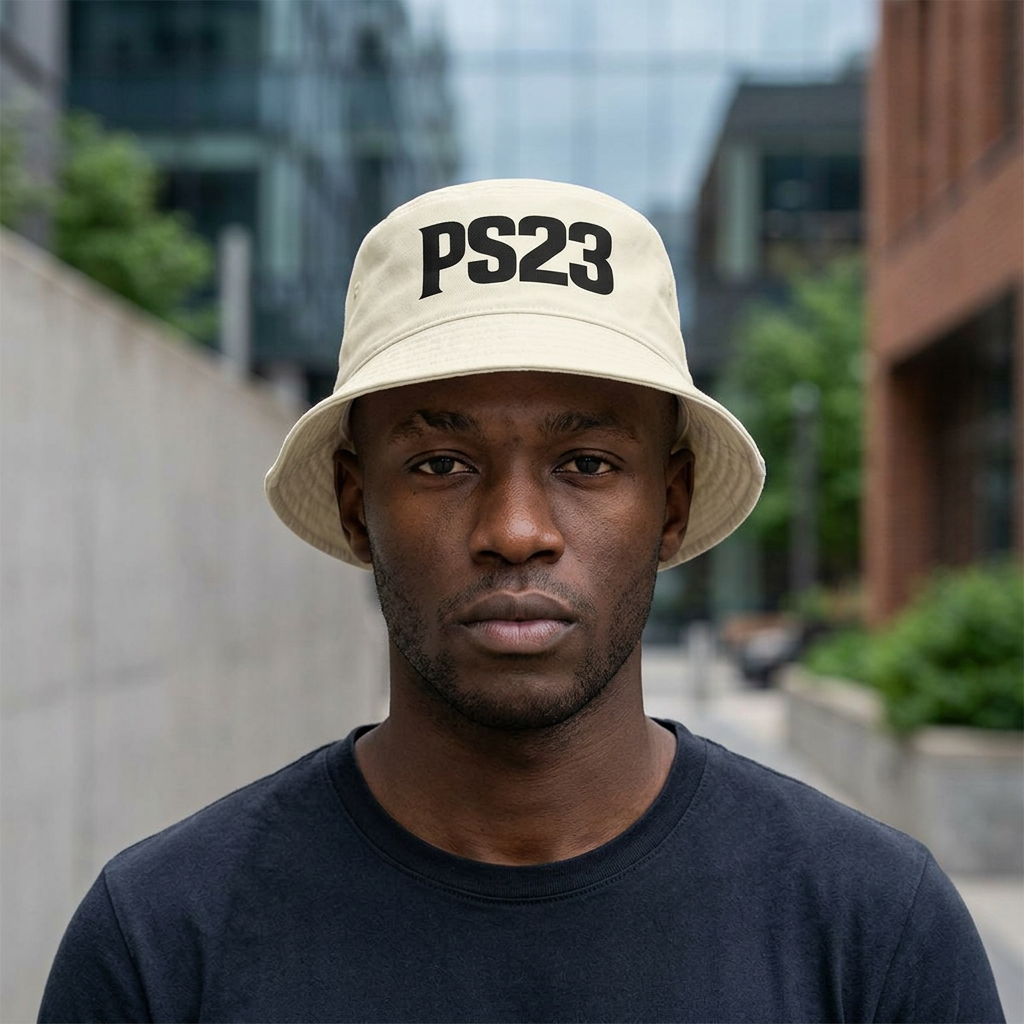 PS23, Psalm 23 Bucket Hat — Retro Streetwear Logo Hat