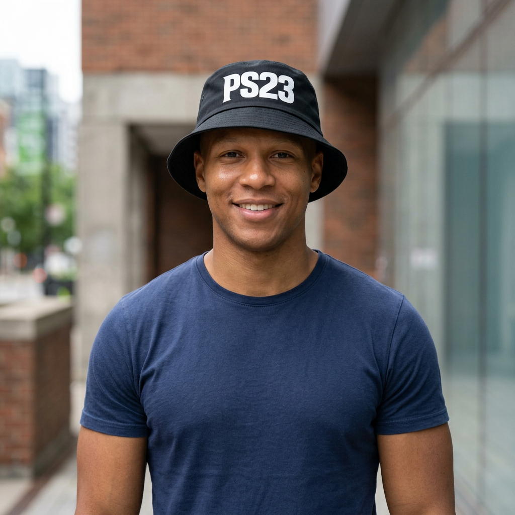 PS23, Psalm 23 Bucket Hat — Retro Streetwear Logo Hat