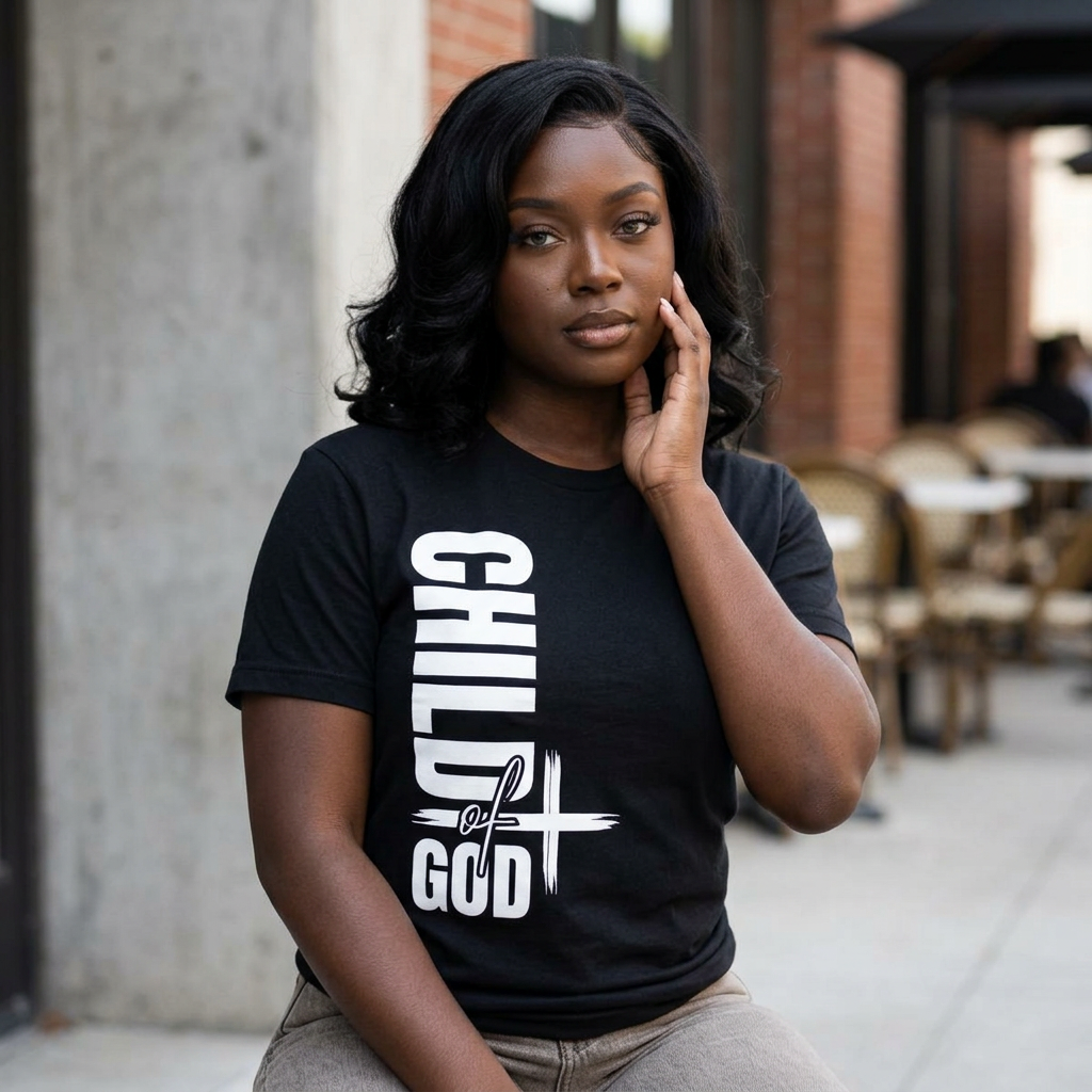 Child of God Vertical Cross T-Shirt
