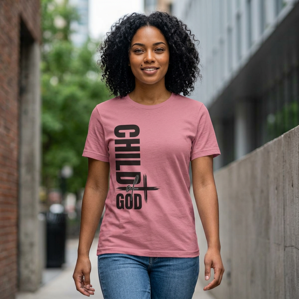 Child of God Vertical Cross T-Shirt