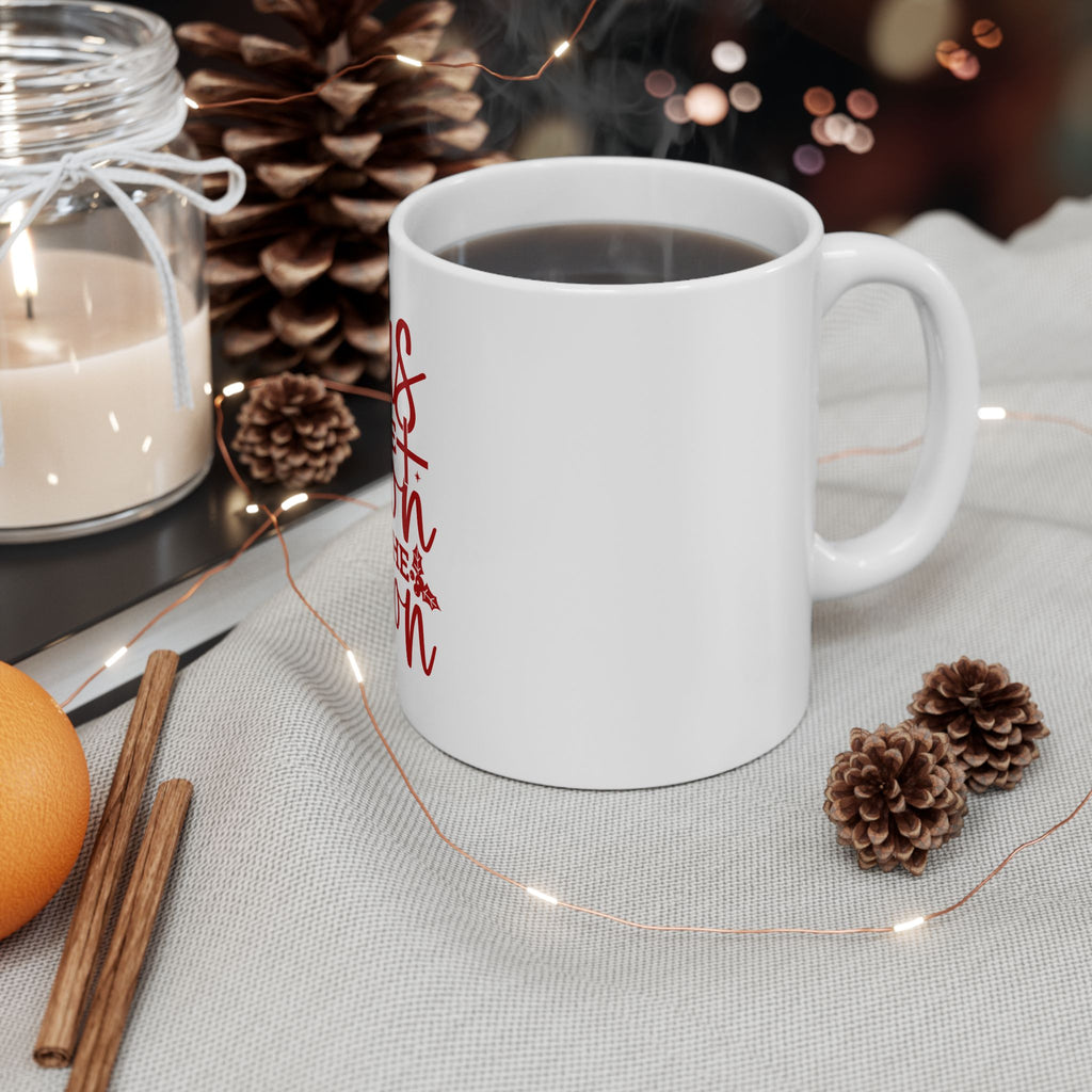 Jesus Is the Reason for the Season Ceramic Mug – Christmas Faith Holiday Coffee Cup (11oz & 15oz)