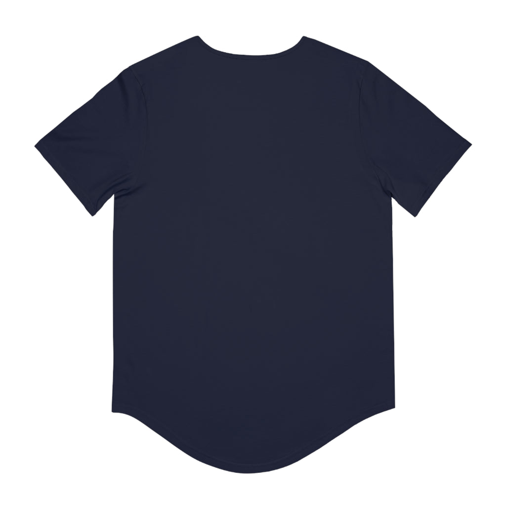 Men's Curved Hem Tee - Stylish Graphic Tee, D Club T-shirt, Casual Wear, Trendy Fashion, Streetwear Essential, Gift for Him