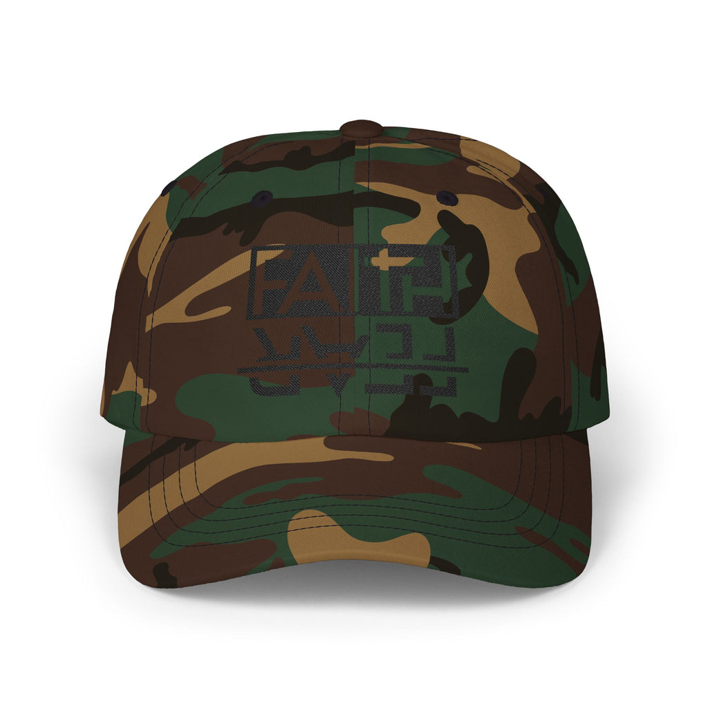 Faith over Fear Cap - Motivational Hat, Adjustable White Cap, Gift for Dad, Inspiring Gift Hat, Everyday Wear