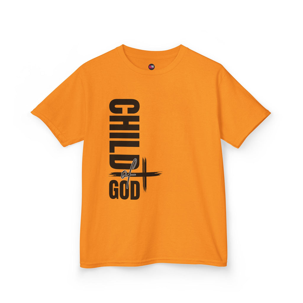 Kids Tee — "Child of God" Vertical Cross Christian T‑Shirt