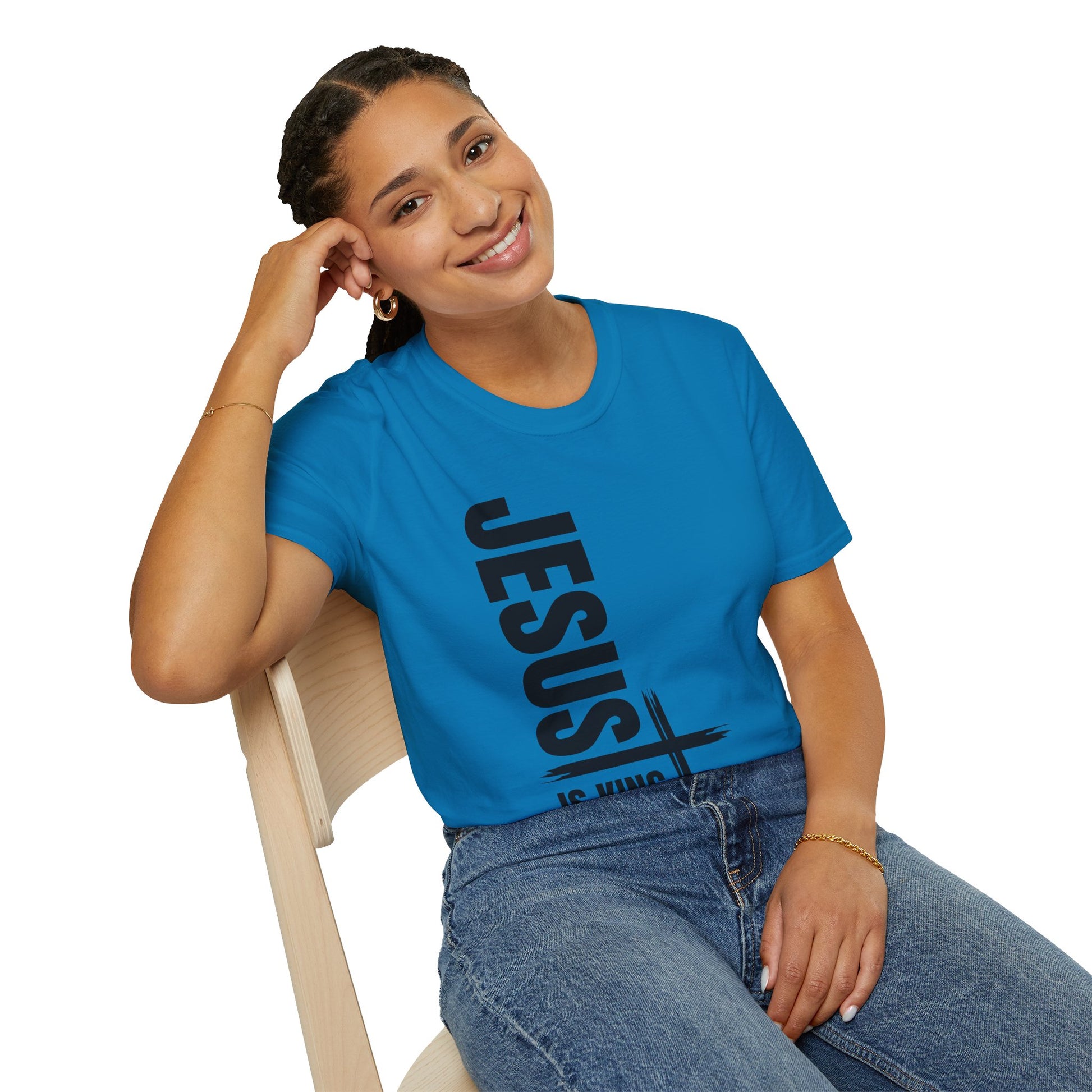 Christian Unisex T-Shirt - Jesus is King Faith-Based Tee for Believers