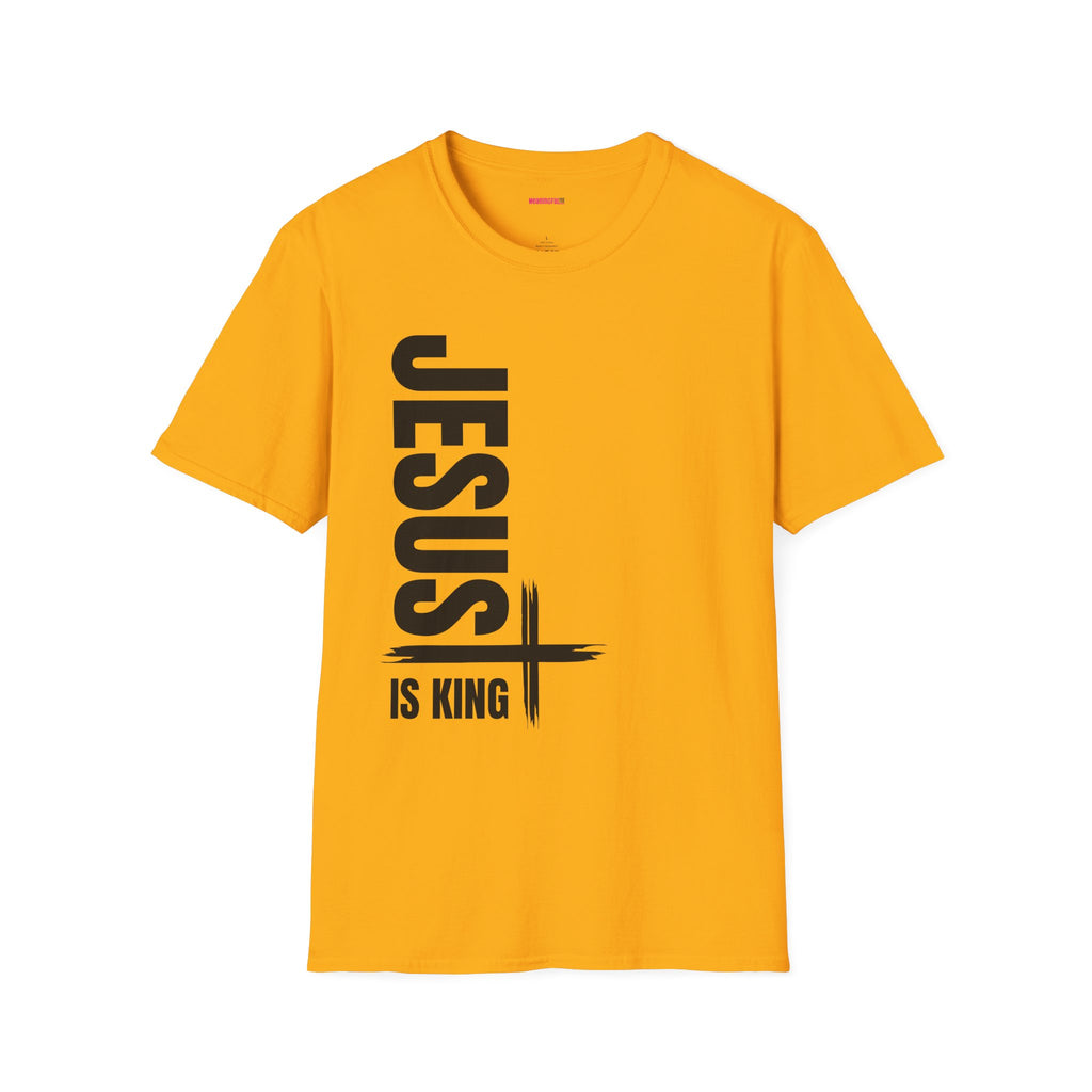 Christian Unisex T-Shirt - Jesus is King Faith-Based Tee for Believers