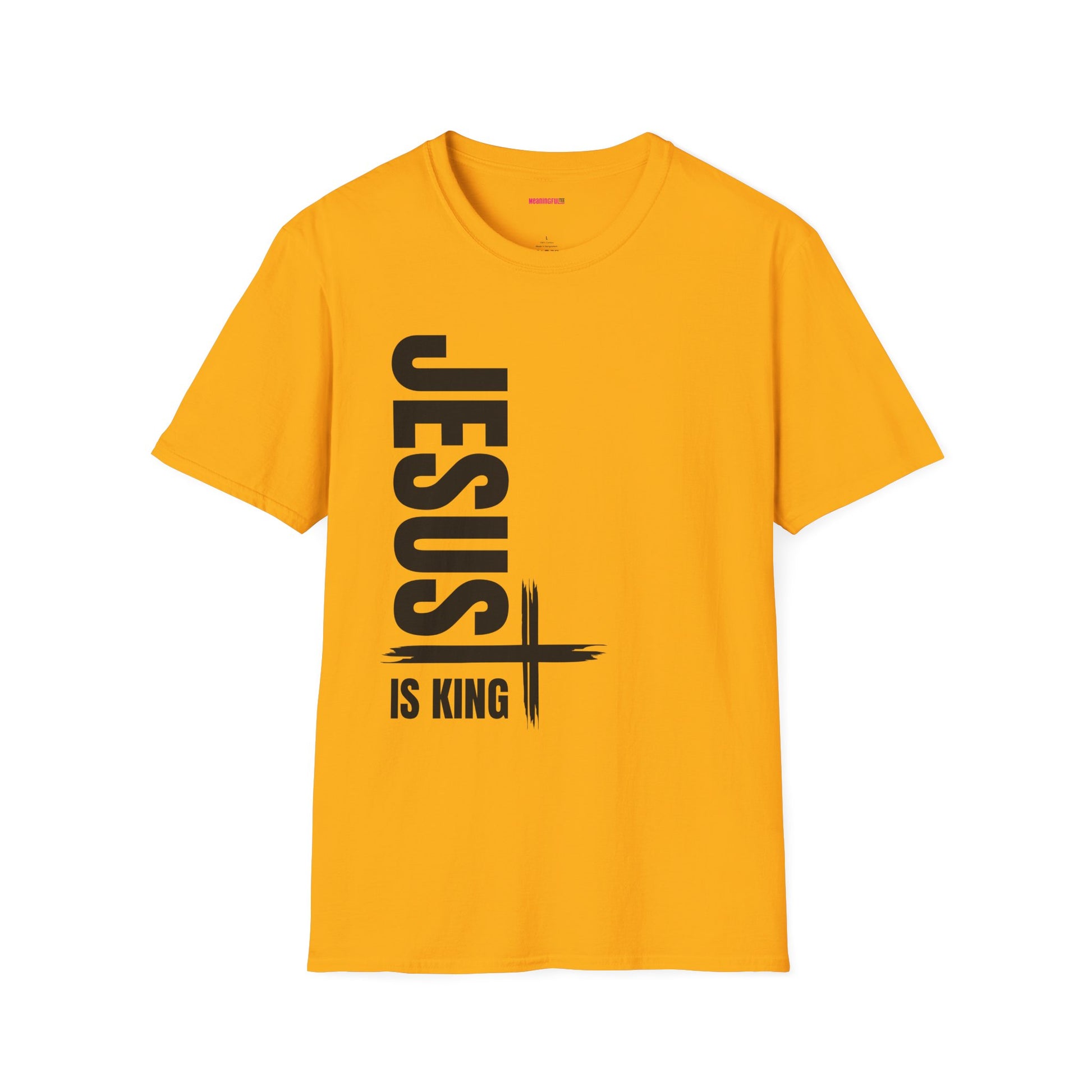 Christian Unisex T-Shirt - Jesus is King Faith-Based Tee for Believers