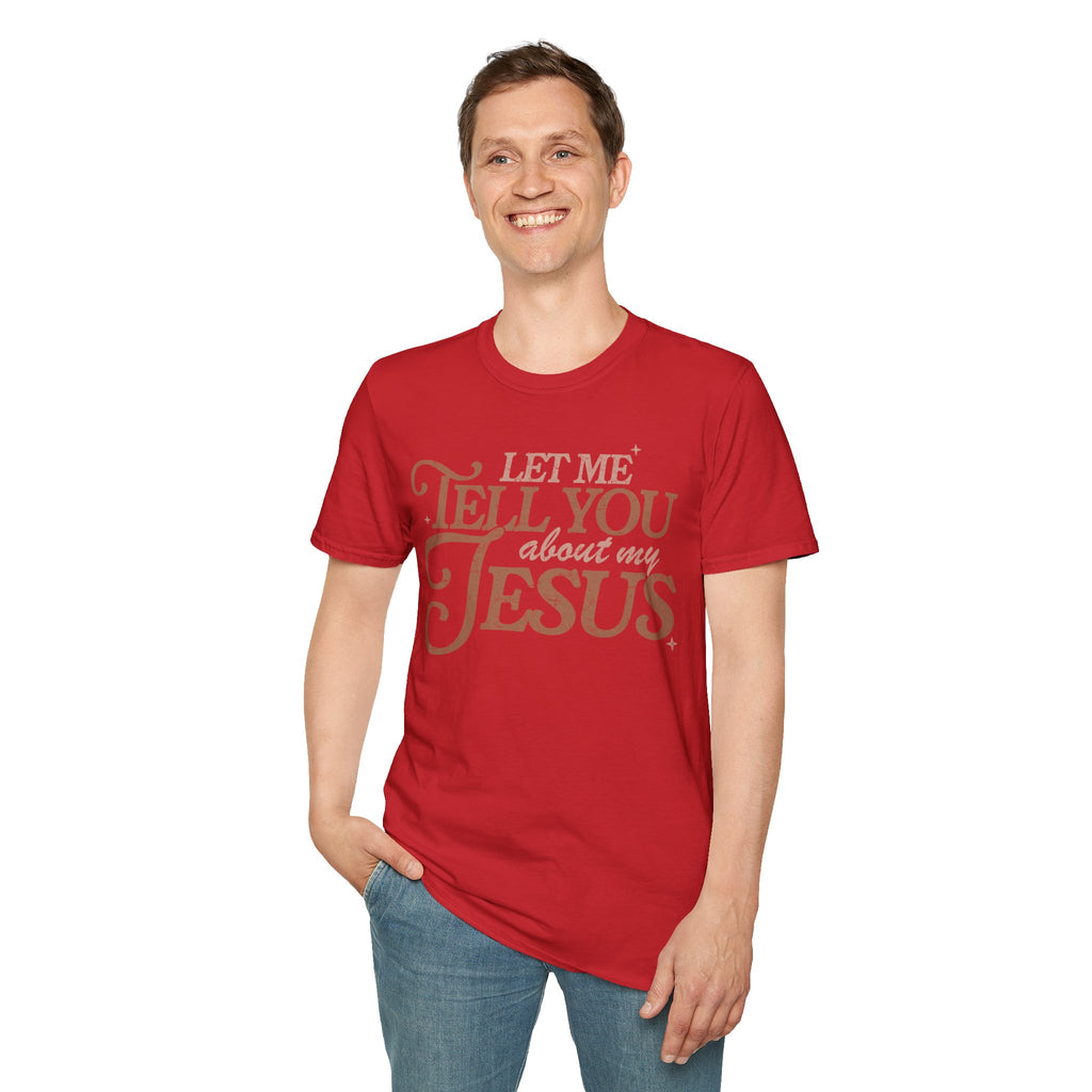 Unisex T-Shirt | Comfy Casual Tee for Every Occasion, About Jesus Graphic, Classic fit