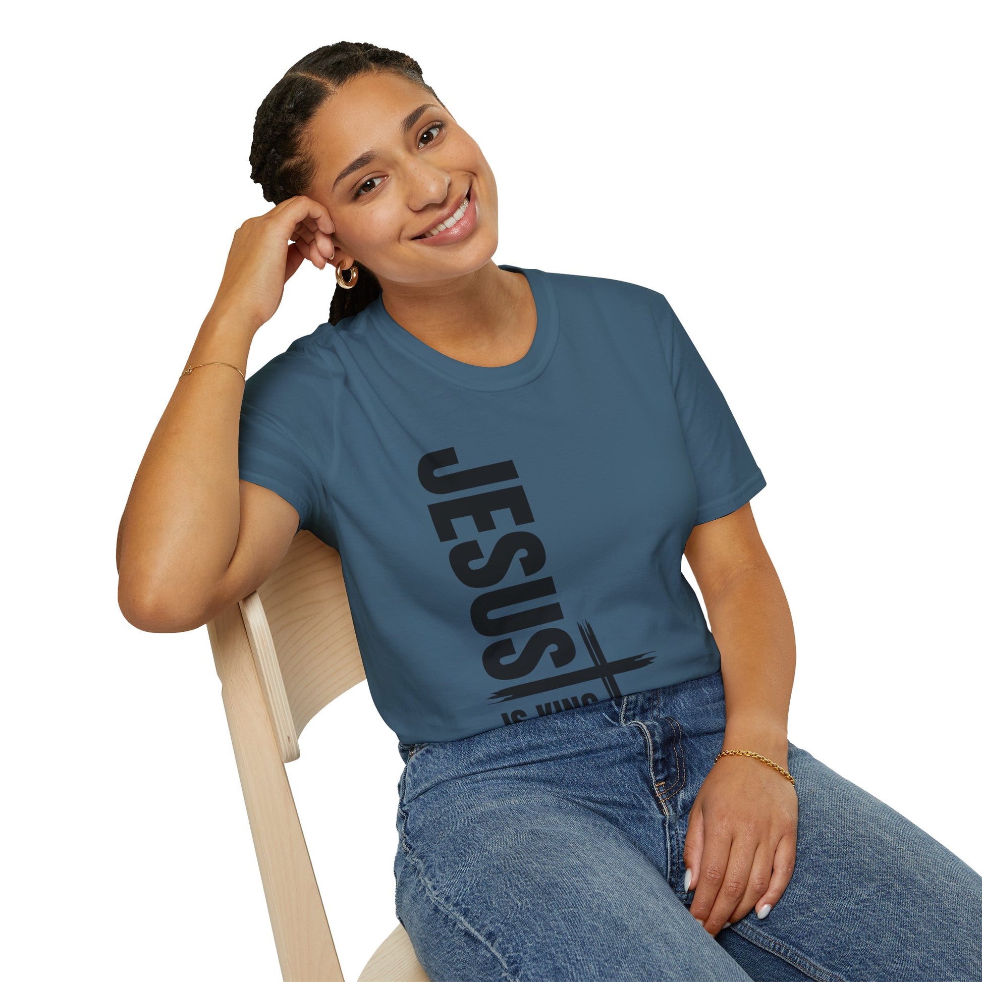 Christian Unisex T-Shirt - Jesus is King Faith-Based Tee for Believers