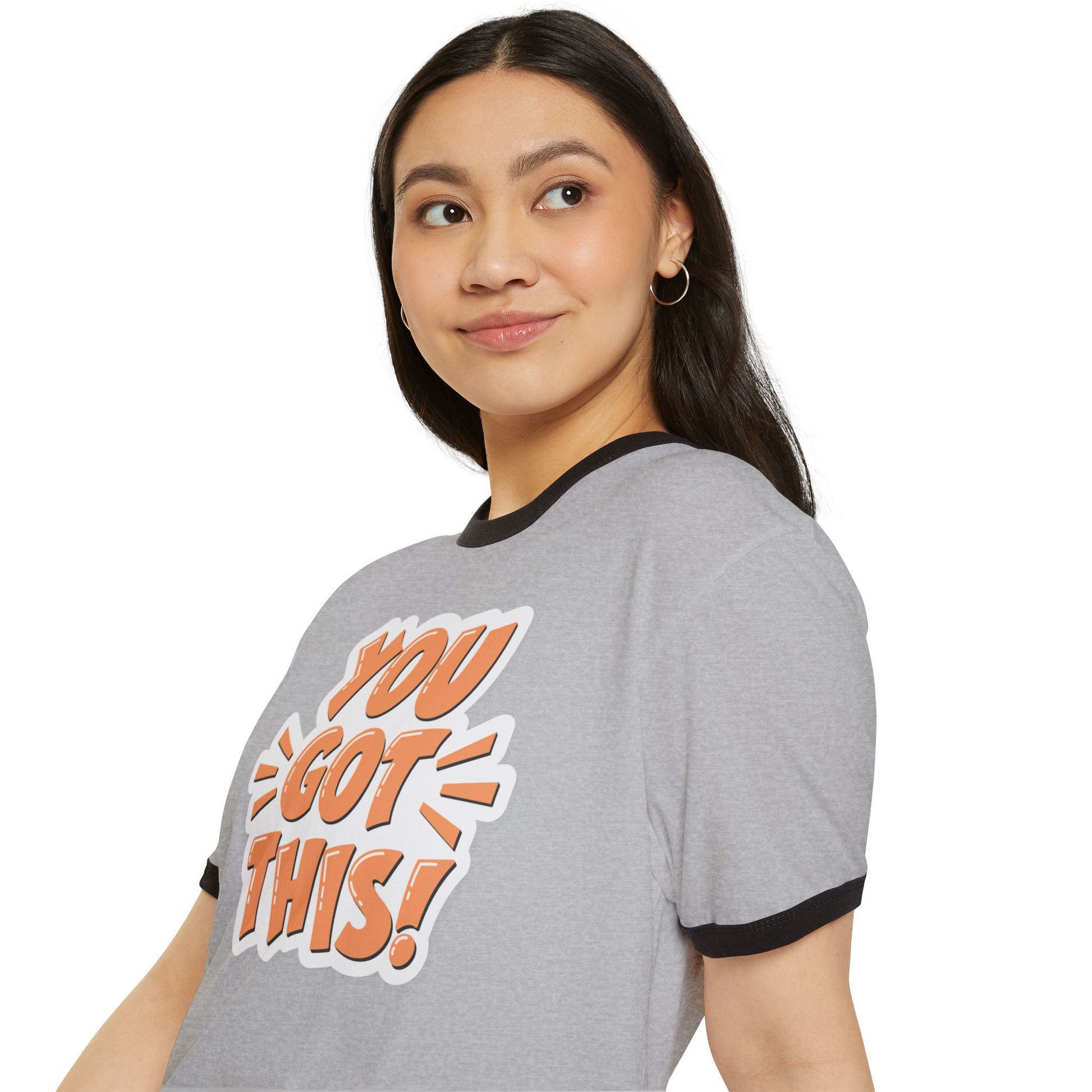 You Got This Motivational Unisex Cotton Ringer T-Shirt - Positive Vibes, Inspiring Apparel, Gift for Friends, Everyday Wear, Casual Style