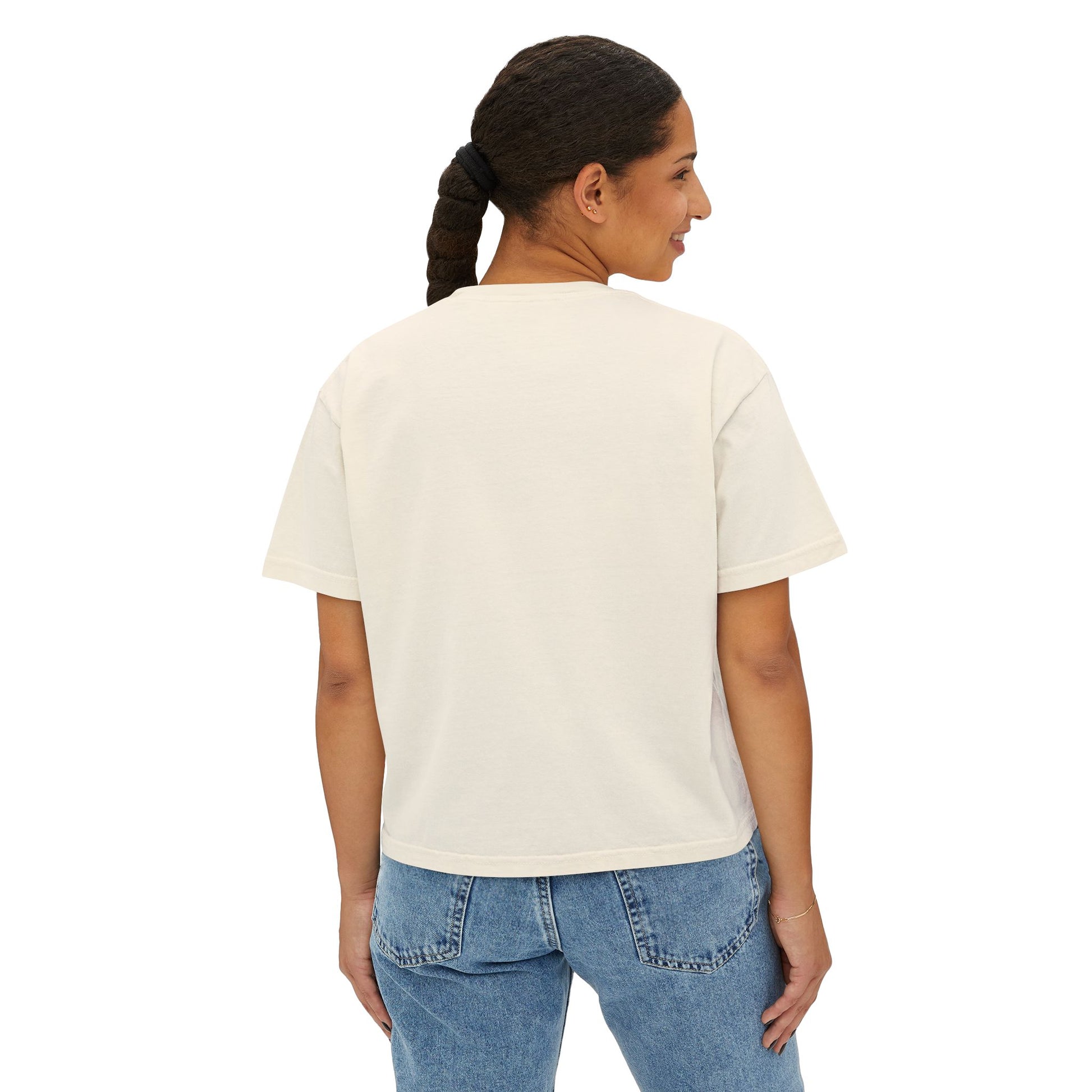 Faith-Inspired Women's Boxy Tee, Inspirational T-Shirt, Religious Gift, Casual Church Wear, Comfortable Everyday Style, Motivational Apparel