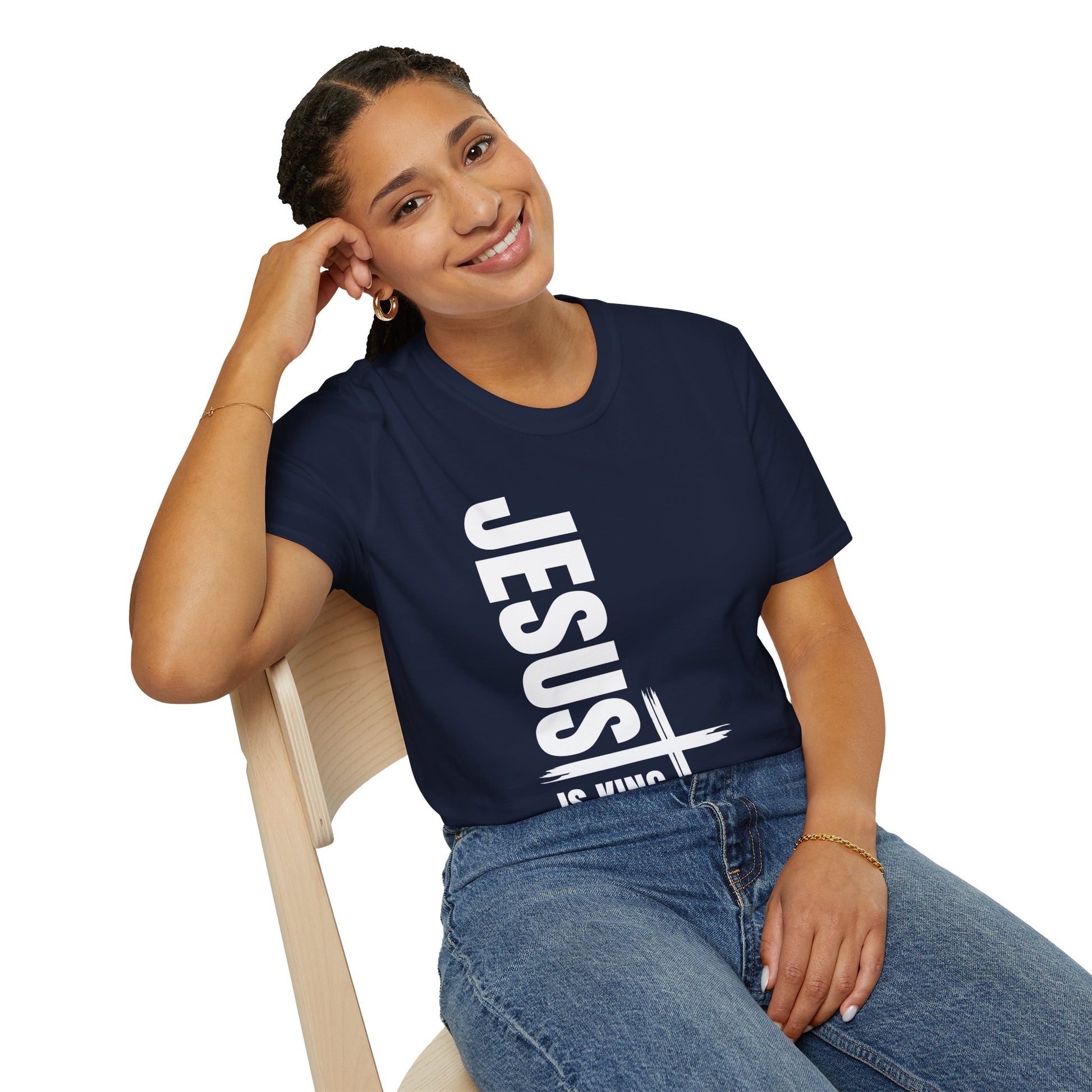 Christian Unisex T-Shirt - Jesus is King Faith-Based Tee for Believers