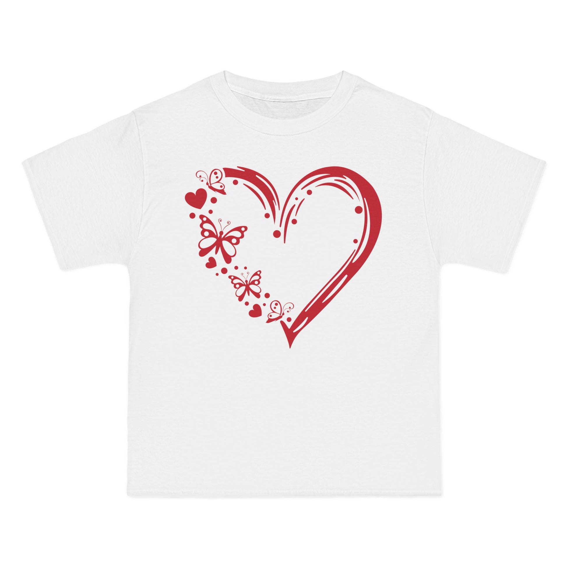 Heart & Butterflies T-Shirt — Valentine’s Day Romantic Graphic Tee