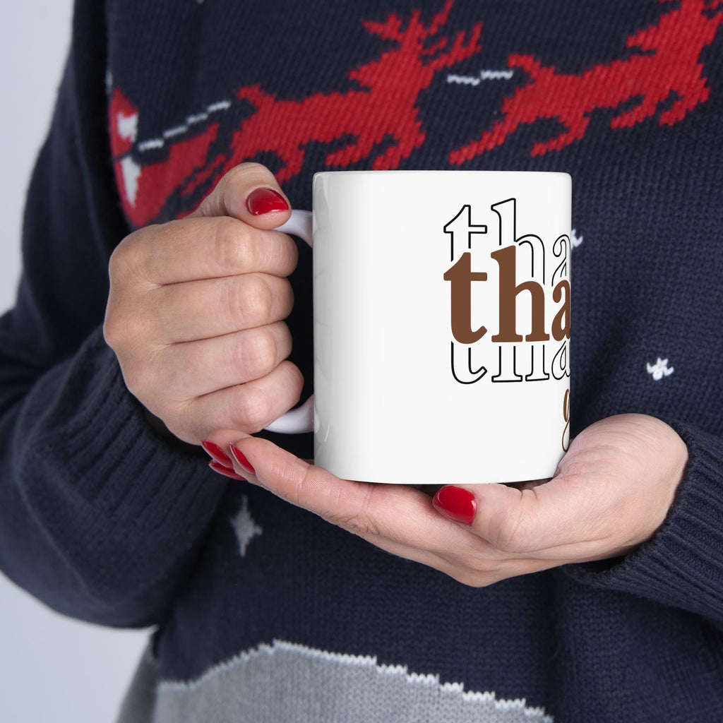 Thanksgiving Ceramic Mug, Coffee Cup (11oz/15oz)