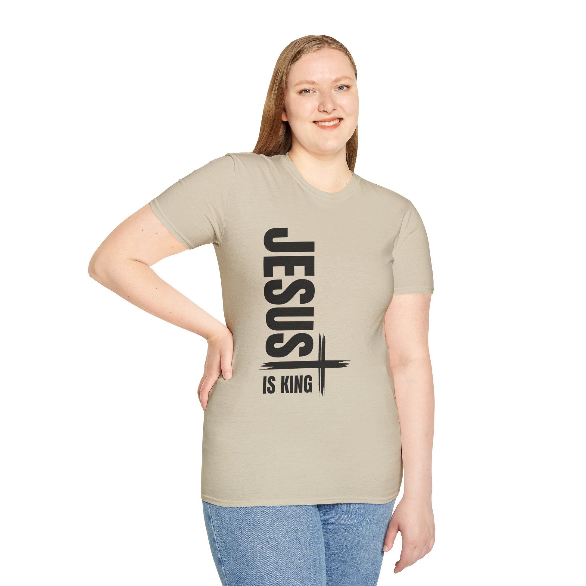 Christian Unisex T-Shirt - Jesus is King Faith-Based Tee for Believers