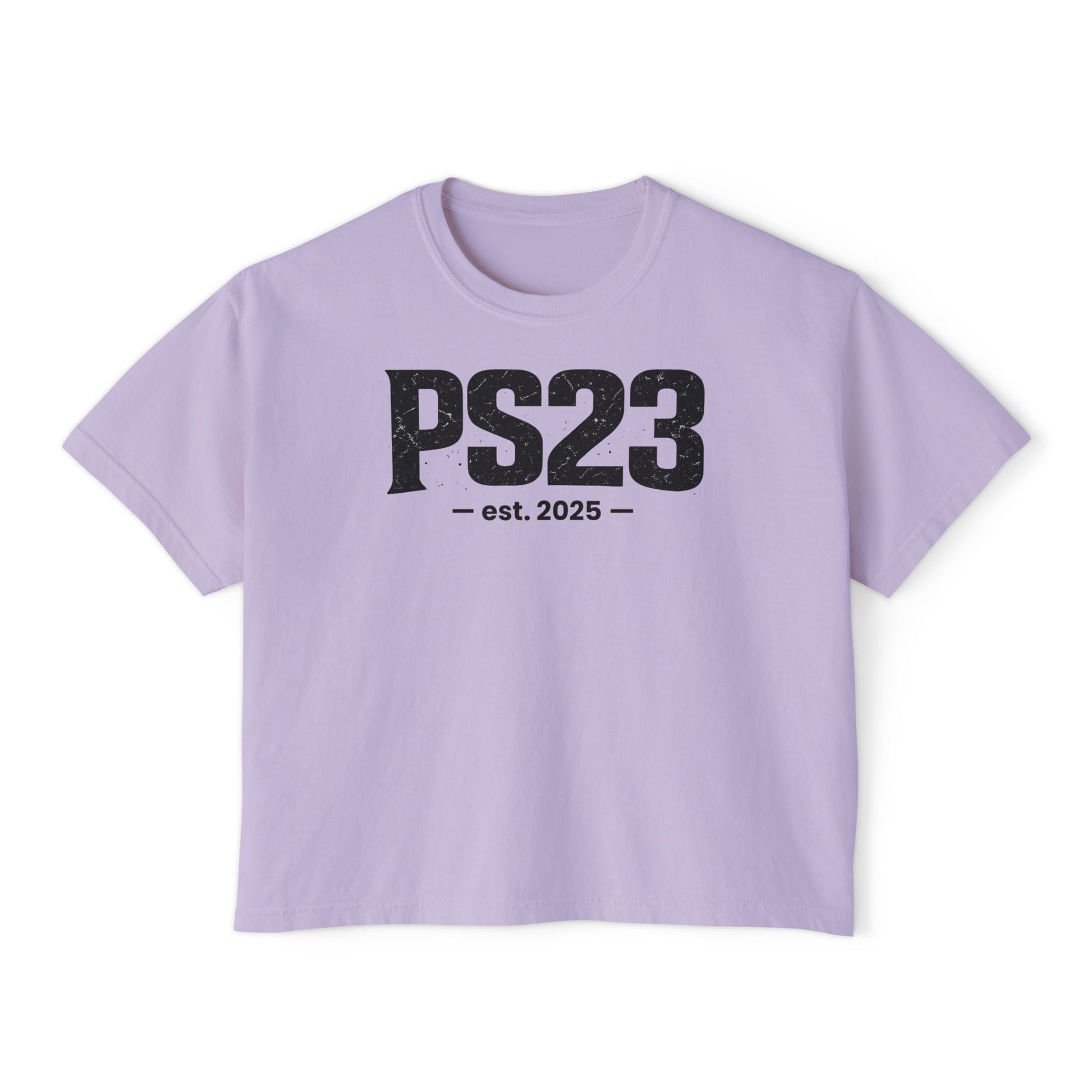 Psalm 23 Women's Boxy Tee — Inspirational Faith Graphic Shirt