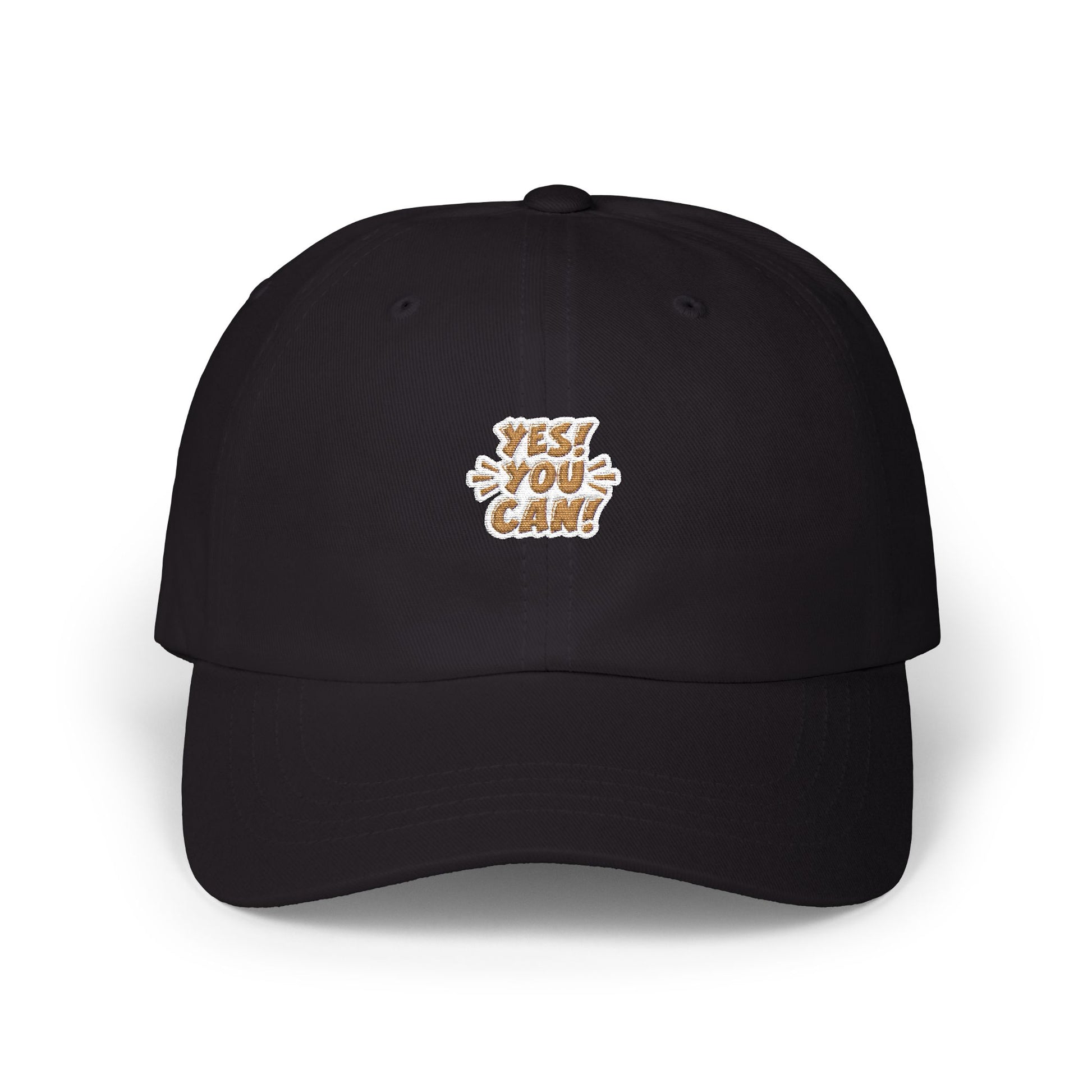 Yes! You Can Dad Cap - Motivational Hat for Fathers, Adjustable White Cap, Gift for Dad, Inspiring Dad Hat, Everyday Wear