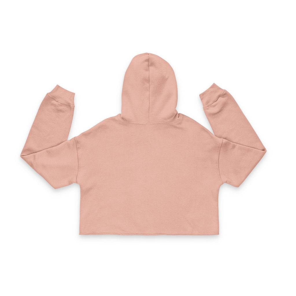 Happy Vibes Women's Cropped Hoodie - Trendy Casual Wear, Perfect for Everyday, Gifts for Friends, Celebrations, Self-Care