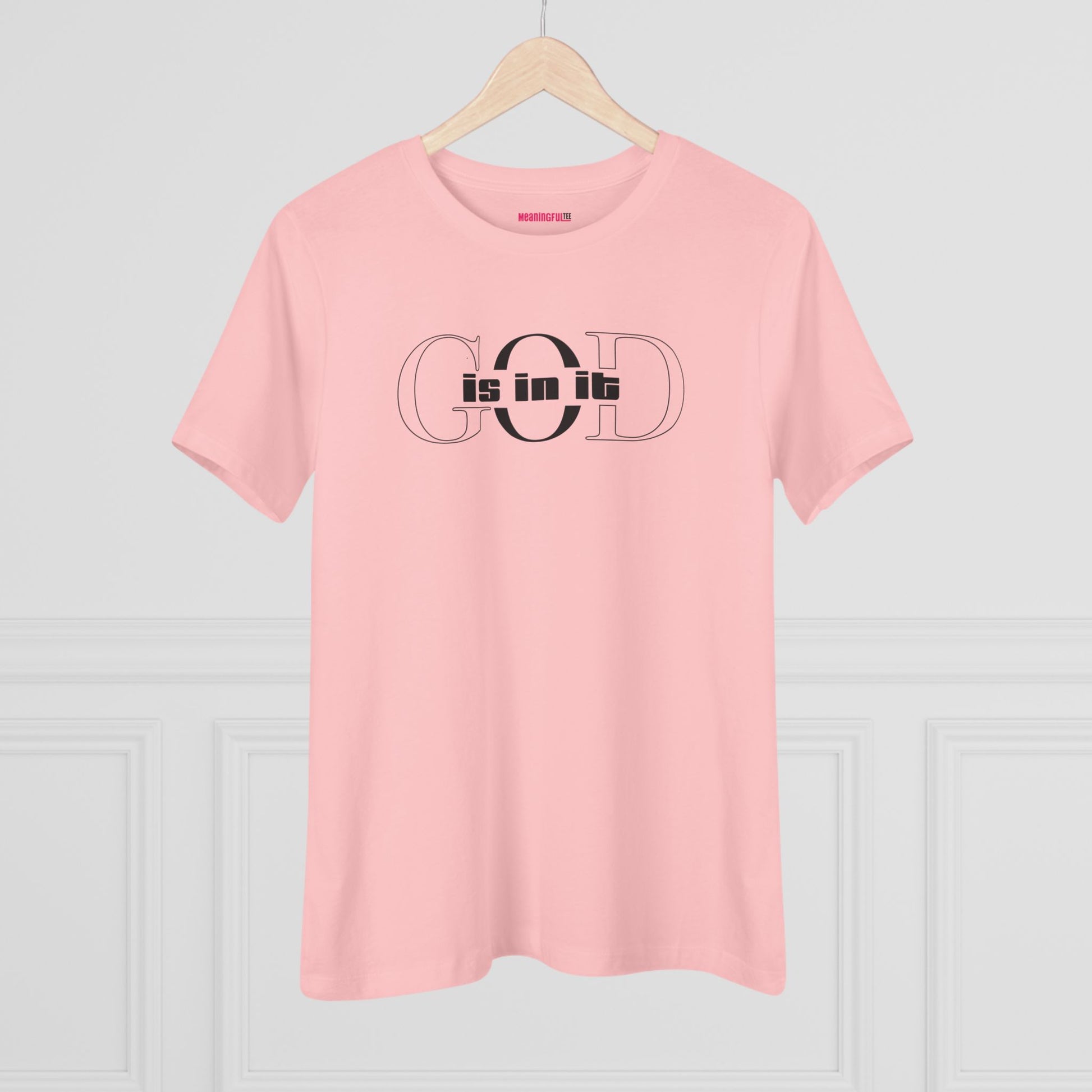 God is it, Women's Cotton Tee, Faith-Based T-Shirt, Casual Everyday Wear, Graphic Tee for Women, Spiritual Gift, Comfortable Outfit