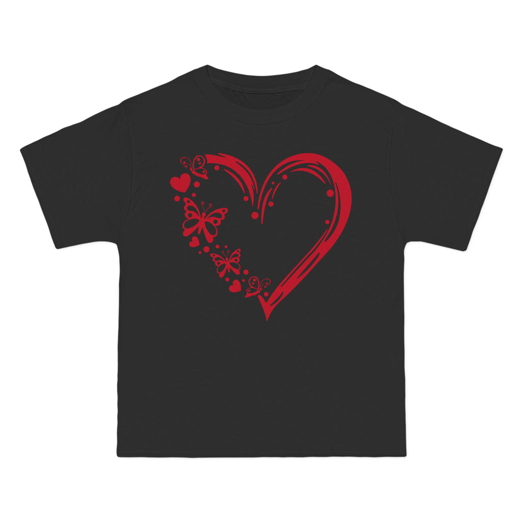Heart & Butterflies T-Shirt — Valentine’s Day Romantic Graphic Tee