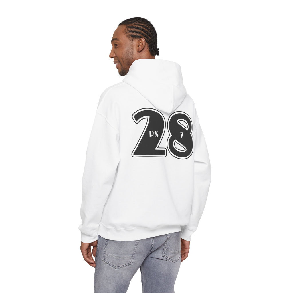 Psalm 28:7 'The Lord Is My Strength' Hoodie — Faith-Based Christian Sweatshirt