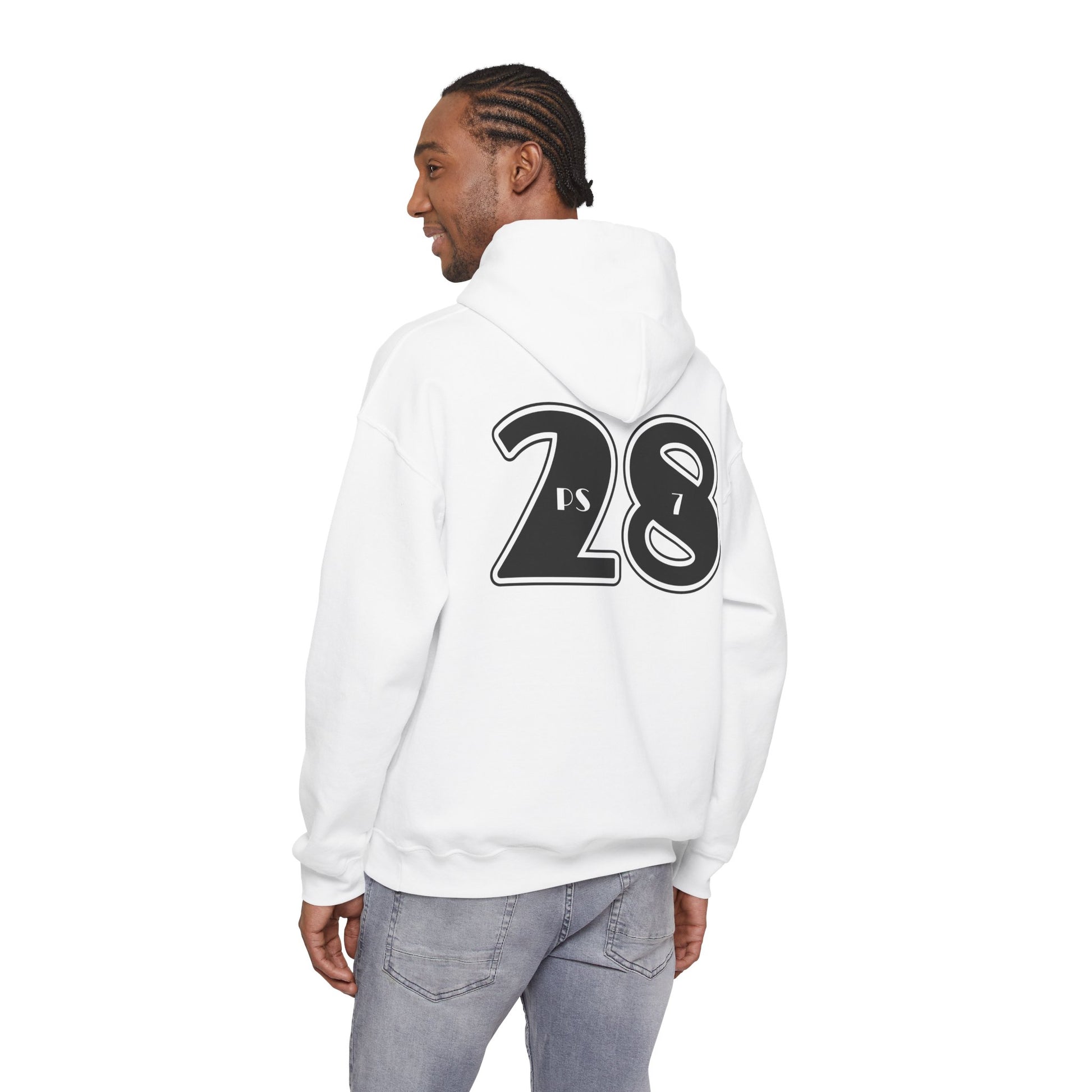 Psalm 28:7 'The Lord Is My Strength' Hoodie — Faith-Based Christian Sweatshirt