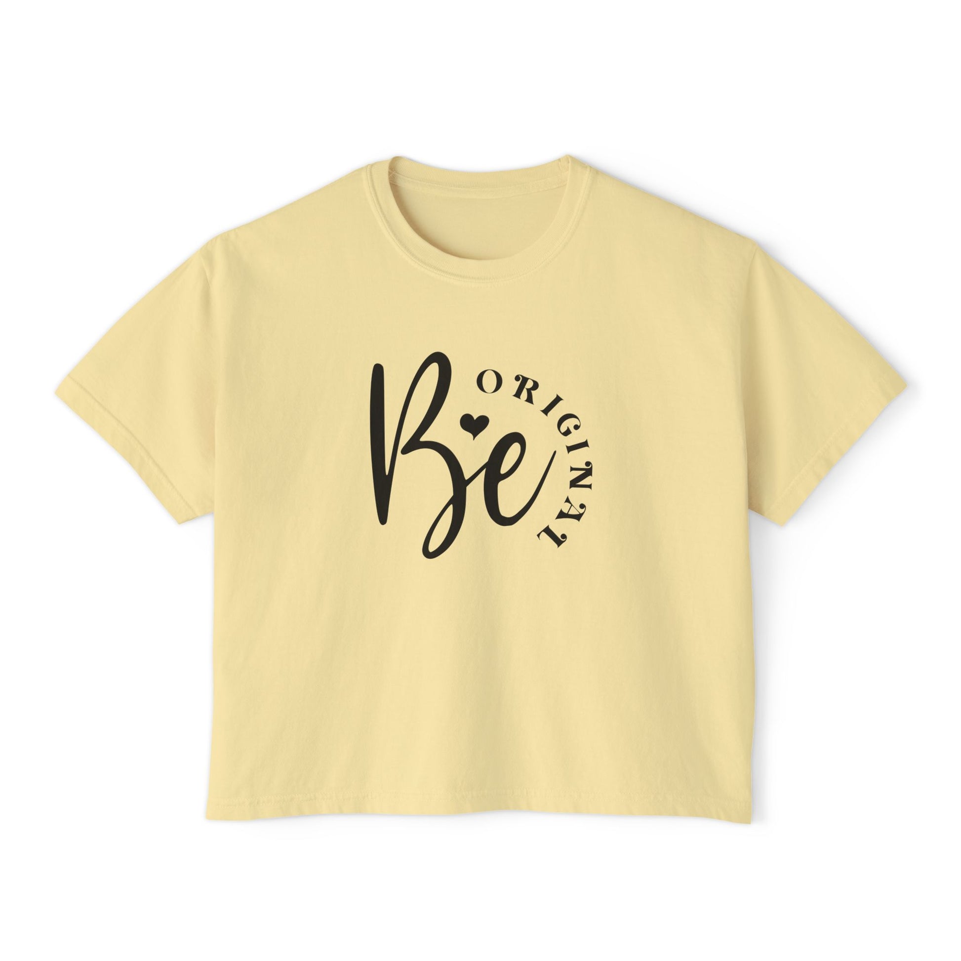 Be original, Women's Boxy Tee, Semi-crop tee,  Inspirational, Comfortable Everyday Style, Motivational Apparel, Self-confidence tee