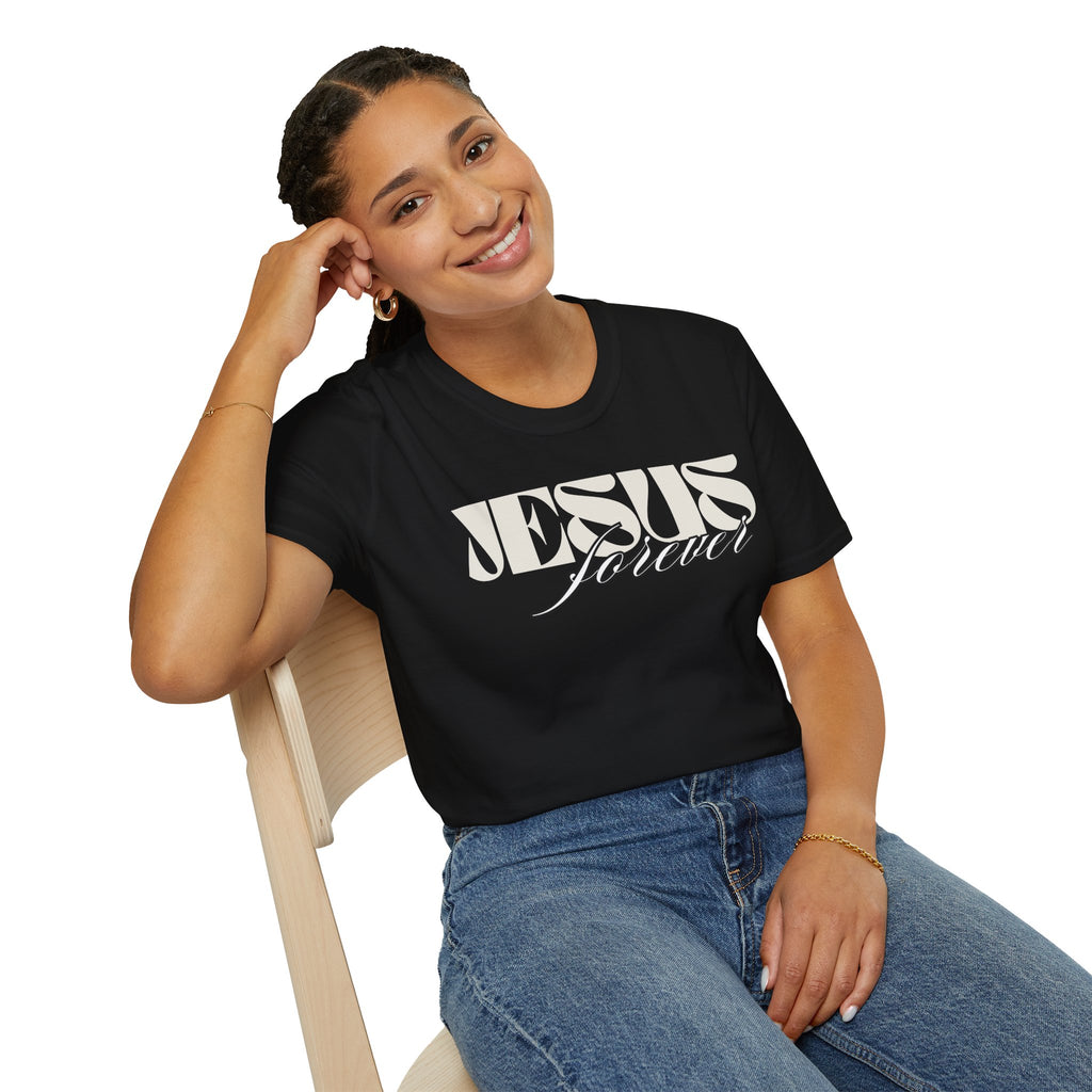 Jesus Forever Unisex T-Shirt | Comfy Casual Tee for Every Occasion, About Jesus Graphic, Classic fit