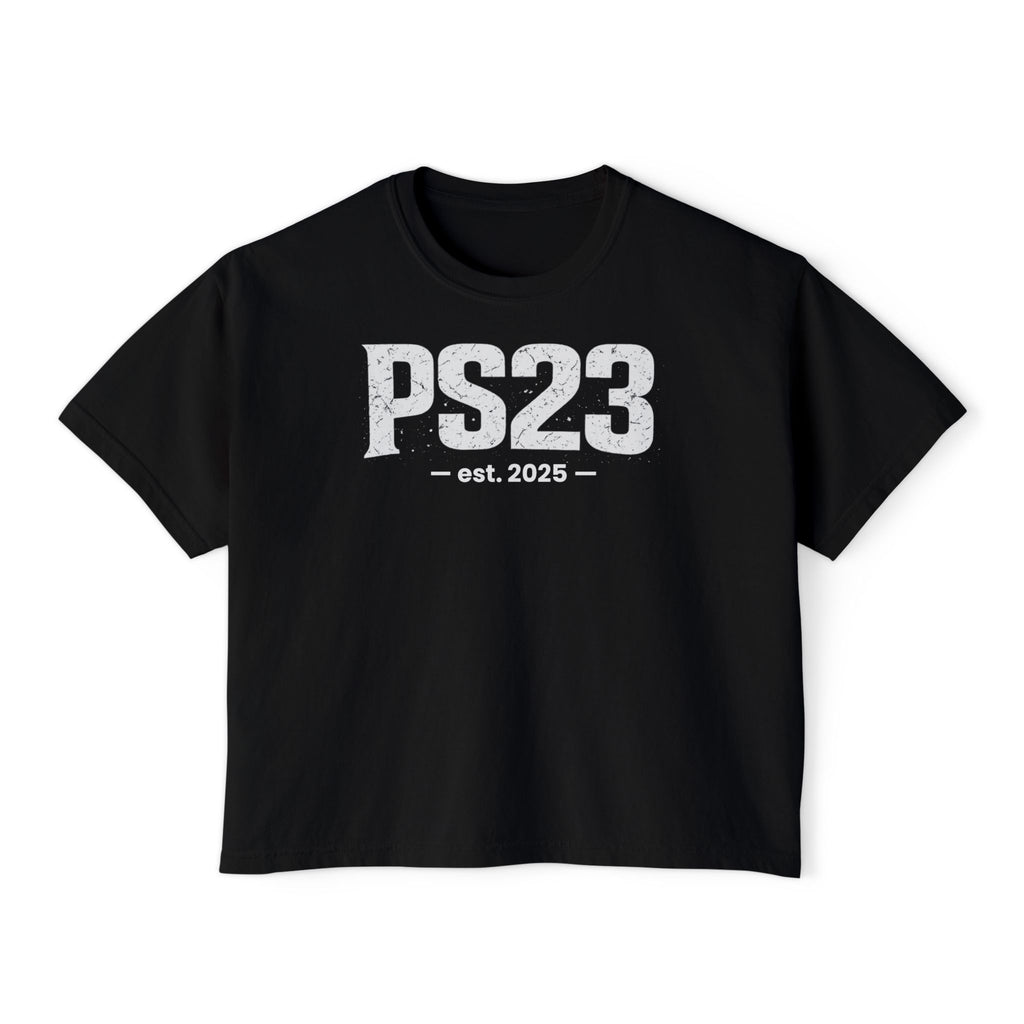 Psalm 23 Women's Boxy Tee — Inspirational Faith Graphic Shirt